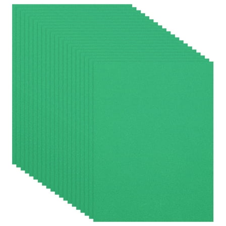 Uxcell 20 Pcs Green EVA Foam Sheets, 11.8 x 7.87 Inches 1mm Thick Foam Sheets for Crafts