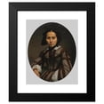 thumbnail image 2 of Johann Heinrich Neumann 20x24 Black Modern Framed Museum Art Print Titled - Portrait of a Lady (1874), 2 of 5