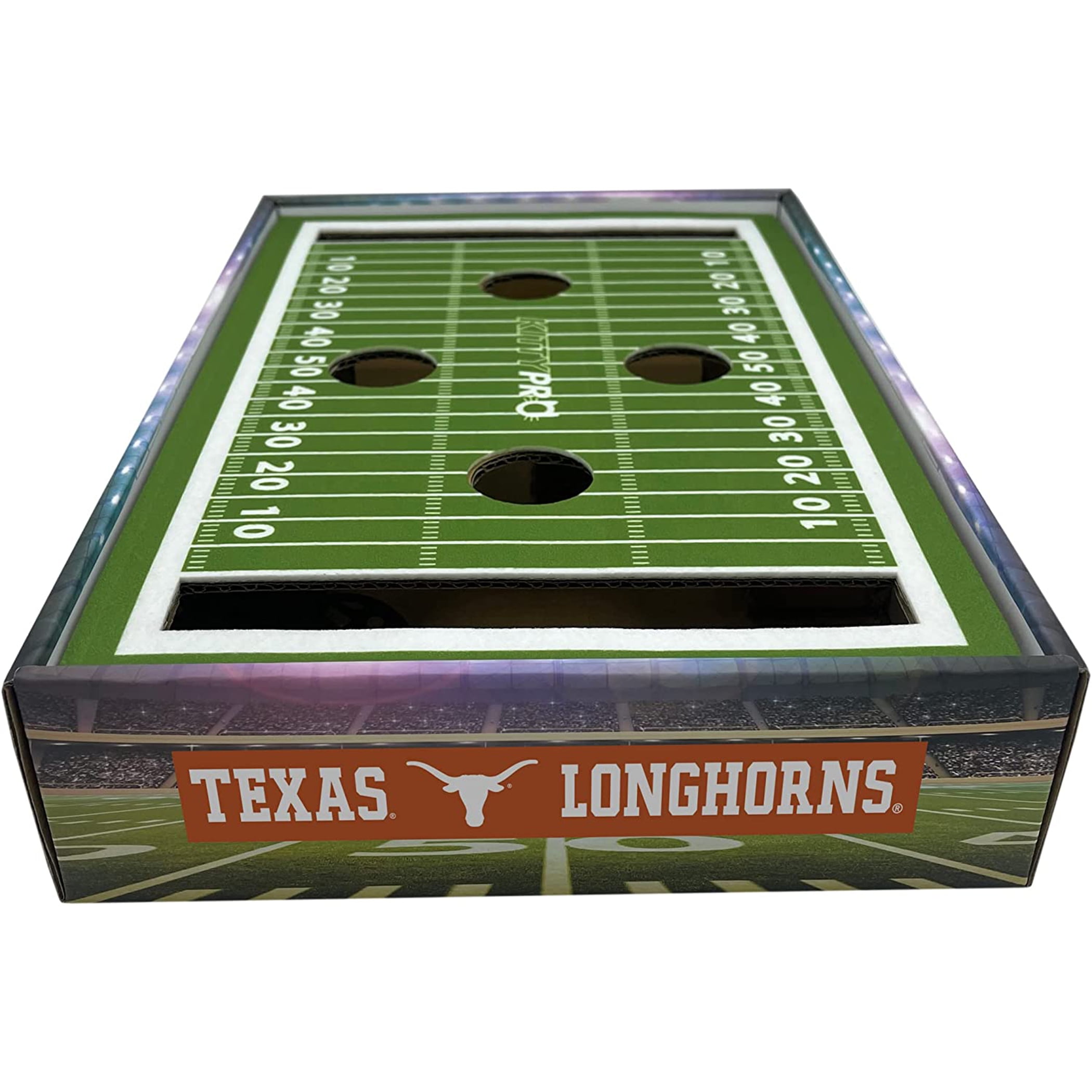 Pets First NCAA Cat Scratcher Box Football Field Designed Cat Scratcher & Lounge