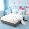 thumbnail image 3 of Erosebridal Blue Bowtie Personalized Gifts 7-Piece Bedding Comforter Set,Cartoon Coquette Bows King Bedding Sets For Kids,Reversible, 3 of 7