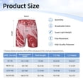 thumbnail image 4 of Cauagu Striped Meat Print Swim Trunks for Men,Youth Boys Swim Shorts Compression Liner Beach Shorts Boys' Swimming Shorts 7-20 Years Bathing Suit-Small, 4 of 7