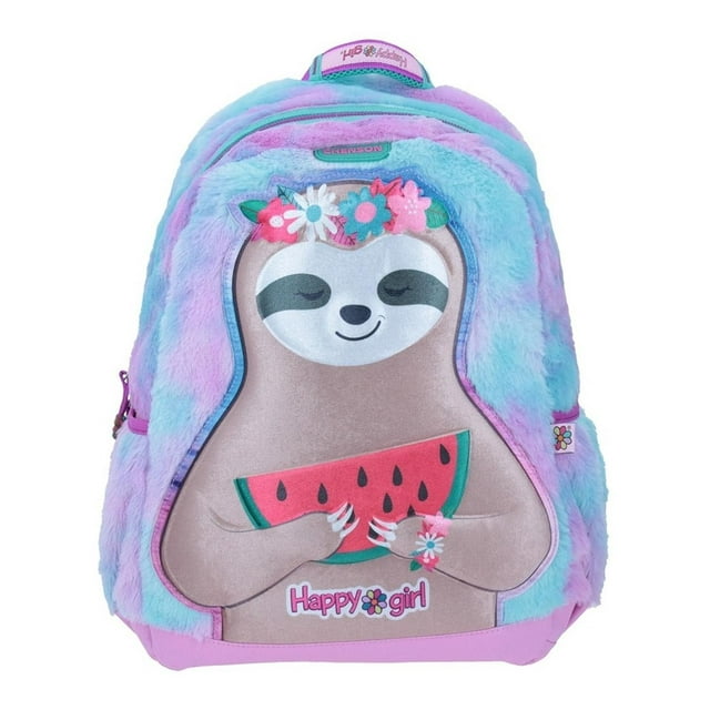 Mochila Grande Lila Chenson Happy Girl Primaria LOTY para niña Porta Tablet de hasta 8' HG64531-V
