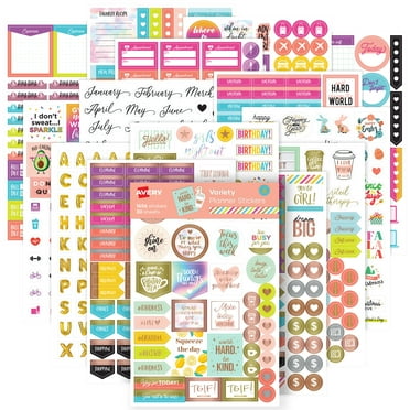 Happy Planner Sticker Value Pack-Planner Essentials, 1009/Pkg - Walmart.com