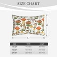 thumbnail image 6 of Naloa Mushrooms Pillowcase, Throw Pillowcase, Wrinkle-Free, Stain-Resistant with Hidden Zipper for Bedroom Sofa - 16"x24", 6 of 9