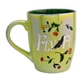thumbnail image 3 of Taza de Cerámica Iridiscente con Diseño Elphaba Floral, Taza para Bebidas Calientes, Capacidad 750 ml, Color Verde, 3 of 10