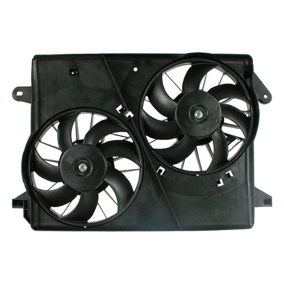 Agility Auto Parts 6015103 Dual Radiator and Condenser Fan Assembly for Chry, Dodge Models