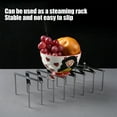 thumbnail image 4 of MERILER Stainless Steel Telescopic Rack - Folding Kitchen Dish Rack | Multi Purpose Pot Lid Organizer and Steam Rack | Expandable and Portable Kitchen Shelf, 4 of 6