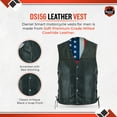 thumbnail image 2 of Daniel Smart S to 8XL Biker Vest for Men with Unique USA flag design Leather Motorcycle Vest, 2 of 7