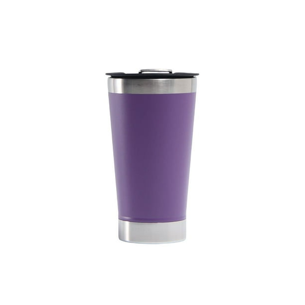Bearachild Frasco de vacío de acero inoxidable, botella de bebida de gran capacidad, senderismo, fiesta de viaje, taza de café portátil para jugo de agua Suministros térmicos Púrpura Bearachild HA074479-06