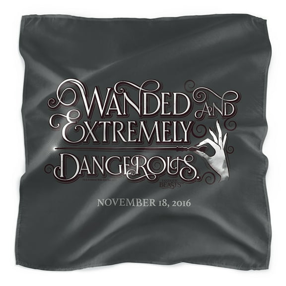 Fantastic Beasts and Where to Find Them Wanded Bandana (21 in x 21 in)