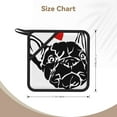thumbnail image 3 of Disketp Red Heart And Puppy Of Bulldog Pot Holders Kitchen Insulation Mats Heat Resistant Pot-Holder Oven Anti-Scald Pads for Cooking Baking, 7.1*7.1inch, 3 of 8