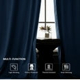 thumbnail image 2 of Back Tab Curtains, 2-Panel Set Rod Pocket & Pinch Pleat Design Light-Filtering & Thermal Insulation Ideal for Living Room, Bedroom & Office Windows, 2 of 9