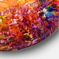 thumbnail image 3 of Designart 'An Orange Sunset Over Purple Lavender Fields II' Farmhouse Circle Metal Wall Art 29x29 - Disc of 29, 3 of 5