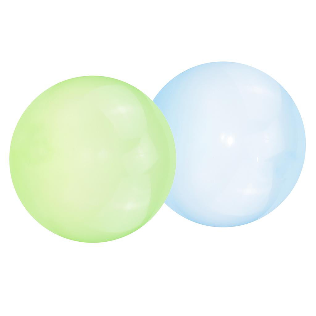 3x Bubble Ball Soft Inflatable Balloon Amazing Balls Wedding Party Toys Blue 