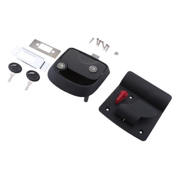 2x Accesorios de La Manija Del Pestillo de La Puerta Del Cerrojo de La de La Cerradura de La Puerta de Entrada Del Remolque Del Viaje Del RV Sunnimix Cerradura de puerta de entrada de RV