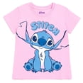 thumbnail image 3 of Conjunto de ropa Disney Lilo & Stitch, camiseta y pantalones cortos de bicicleta para niñas, 3 of 8