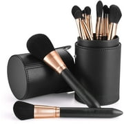 Genwiss Professional Makeup Brushes Set (16Pcs), Pearl Flash Handles, Comfortable To Hold And Easy To Use. Eyeshadow, Blush, Blending, Full Face Makeup Brushes Kit With Makeup Brushes Holder.
