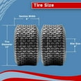 thumbnail image 3 of Two 15x6.00-6 Turf Tire 4 Ply Lawn Mower Tractor 15x6-6 Nhs Tubeless 15x6x6, 3 of 6