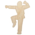 thumbnail image 1 of Kung Fu Martial Arts Hang Stance Karate Gi Wood Shape Unfinished Piece Cutout Craft DIY Projects - 6.25 Inch Size - 1/4 Inch Thick, 1 of 7