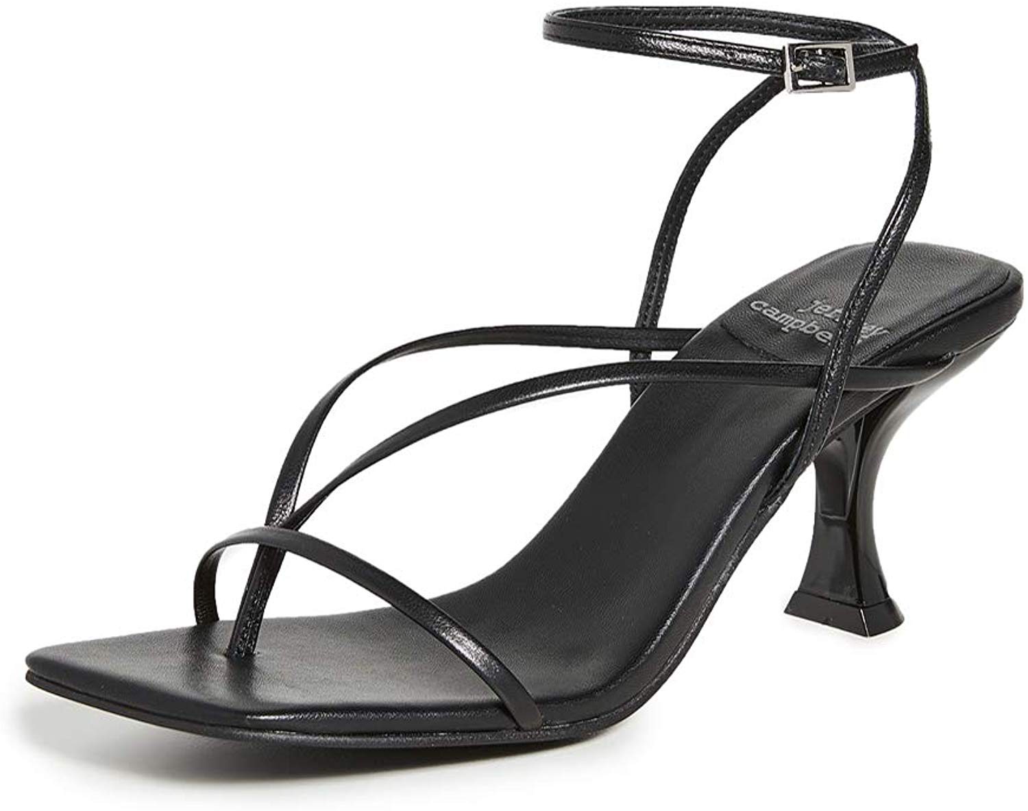 black box heel sandals