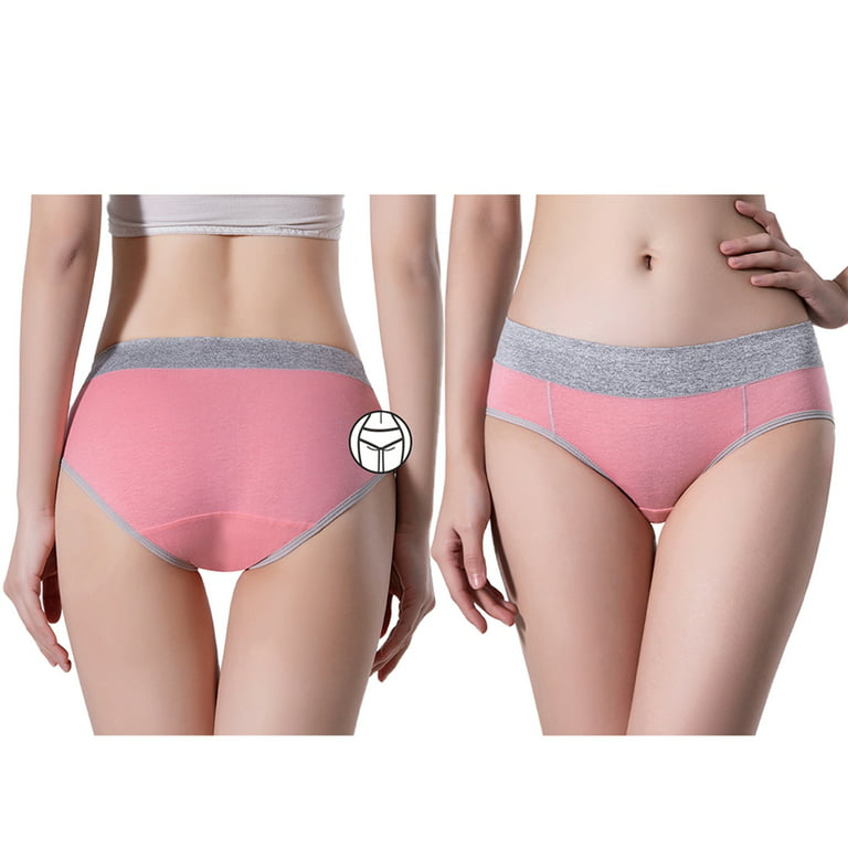 Pack Of 2,ladies Knickers Cotton Full Briefs High Waisted