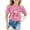 a-Pink7314, variant on FINALGANG Girls Kids Casual Short Sleeve TShirts Cartoon Ballet Pointe Shoes Bow Print Crewneck Loose Fit Tees For Casual Daily Wear Blue 4-5 Years