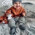 thumbnail image 2 of Toddler Baby Boy Girl Long Sleeve Solid Tops Camouflage Stripe Pants Outfits Set, 2 of 9