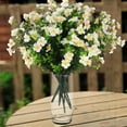 thumbnail image 4 of Artificial Flowers,White Flowers for Home Decoration,Fake Plants for Garden,Balcony,Window Sill,Centerpiece Table Wedding Party, 4 of 6