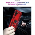 thumbnail image 3 of for Galaxy A13 5G Case, Samsung A13 5G Case, Galaxy A04s Case with HD Screen Protector, Military-Grade Ring Holder Stand Car Mount Shockproof Cover Phone Case for Galaxy A13 5G/ A04s, Red, 3 of 8