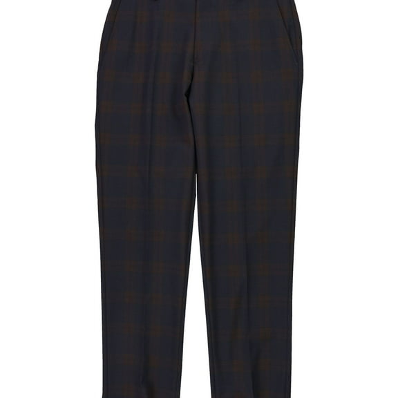 Bar Iii Men's Slim Fit Suit Dress Pants Burgundy Blue 30 x 30