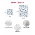 thumbnail image 7 of Blue Teal Coastal Kitchen Dish Towels for Drying Dishes Set of 3, Coral Starfish Seaside Summer Beach Waffle Weave Microfiber Hand Tea Bathroom Towels Quick Dry & Absorbent Towel 15.7x23.6, 7 of 7