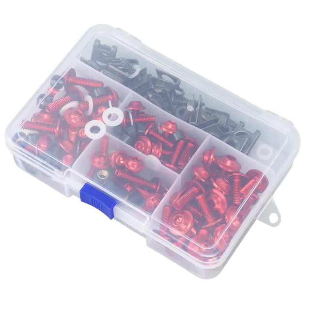 Motorcycle Fairing KitAnodized 177PCS Motorcycle Fairing Kit Colorful M5 M6 Motorcycle Windscreen Screws Replacement For GSXR600 GSXR750