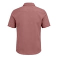 thumbnail image 5 of Trgacdwlo S-5XL Pink Button Up Shirt Men Collared Short Sleeve Dress Shirts for Men Big and Tall Summer Vacation Business Casual Shirts for Men, 5 of 7