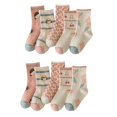 thumbnail image 1 of Calcetines para niñas, bonitos calcetines de algodón respetuosos con la piel con patrón de dibujos animados para niños, calcetines de media pantorrilla para Otoño Invierno XL, 1 of 5