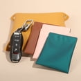 thumbnail image 2 of Yuarrent Bolsa de Cable de datos de cierre automático, impermeable, de cuero, brillo de labios, auriculares con cable, banco de energía, Almacenamiento y organización del hogar Armada 11.5*11 cm, 2 of 6