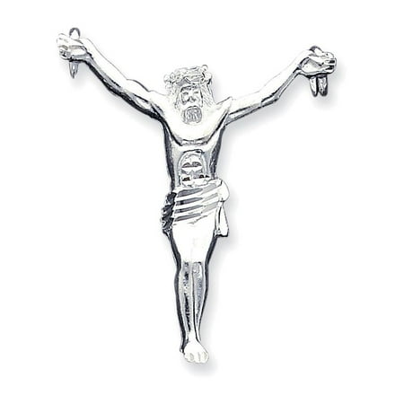 Corpus Crucified Christ Pendant Finejewelers Sterling Silver Corpus (crucified Christ) Pendant Necklace Chain Included ()