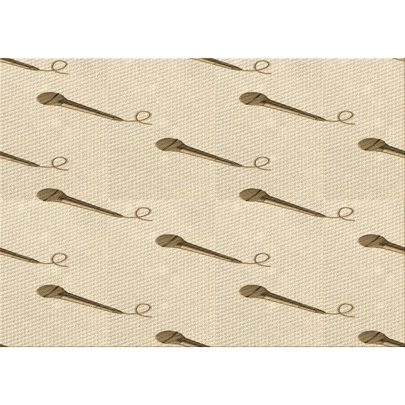 Ahgly Company Indoor Rectangle Patterned Moccasin Beige Area Rugs, 6' x 9'