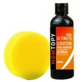 thumbnail image 1 of HOMTOPY Removedor de rayones y remolinos de 30/100 ml - Removedor de rayones para automóviles con almohadilla amortiguadora,removedor de rayones para vehículos para reparar-con esponja, 1 of 6