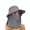 1pack-dark Grey, variant on Wide Brim Sun Hat for Men Women, UPF 50+ Fishing Hat with Detachable Face Cover & Neck Flap, Outdoor Use