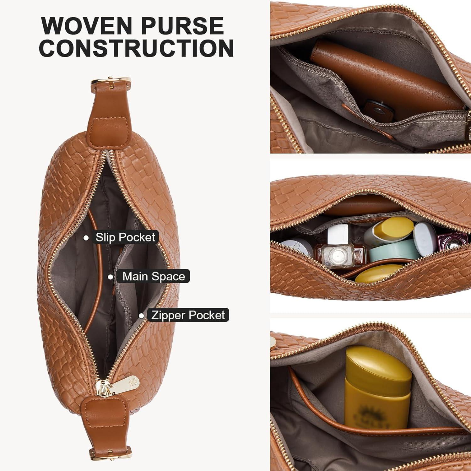 Purses for Women Small Crossbody Bags Crescent Shoulder Bag Hobo Handbag with Adjustable Strap