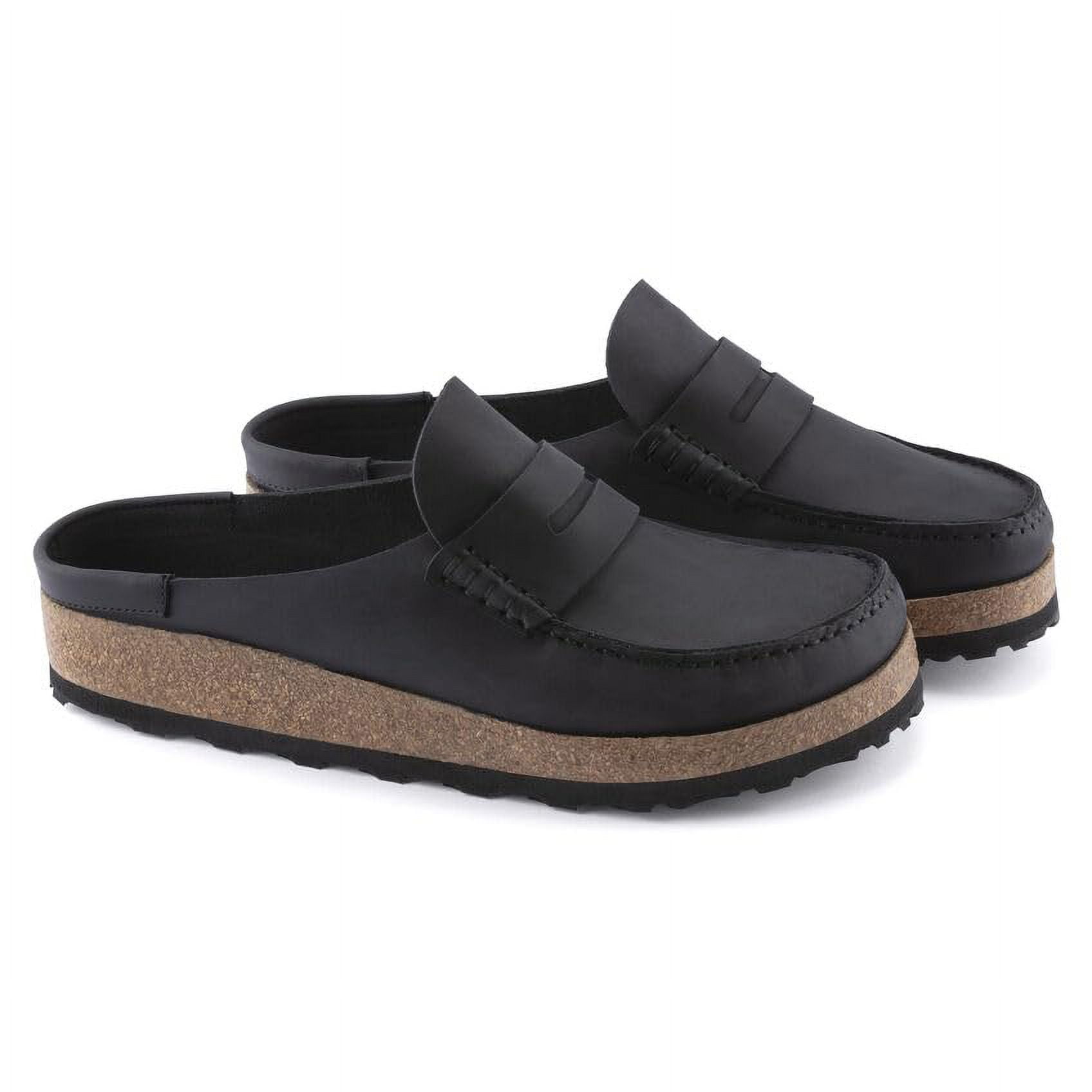 BIRKENSTOCK Naples Oiled Leather Clogs - Moccasin Comfort with