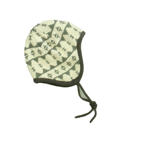 

Pre-owned Hanna Andersson Boys Ivory | Olive Winter Hat size: 0-3 Months