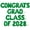 Green, variant on Letter Balloons - CONGRATS GRAD CLASS OF 2028 16" Inch Alphabet Letters Foil Mylar Balloon Graduation Party Banner (White)