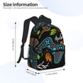 thumbnail image 4 of Lsque Play Game3 Classic Casual Backpack - Large Capacity Water-Resistant Backpack for School, Work, Travel, and Outdoor Activities, 4 of 8