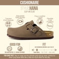 thumbnail image 6 of Cushionaire Hana Women's Clogs | Comfortable Vegan Suede Clogs for Women | Slip On Potato Shoes with Cork Footbed & Arch Support | Memory Foam, Wide Widths Available, 6 of 27