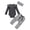 Gray, variant on Newborn Outfits Baby Girl Baby Outfits for Girls Newborn Ruffle long-sleeve Top + Pants 2pcs Newborn Outfit 0 3 6 9 12 18 24 Months (Pink,12-18 Months)