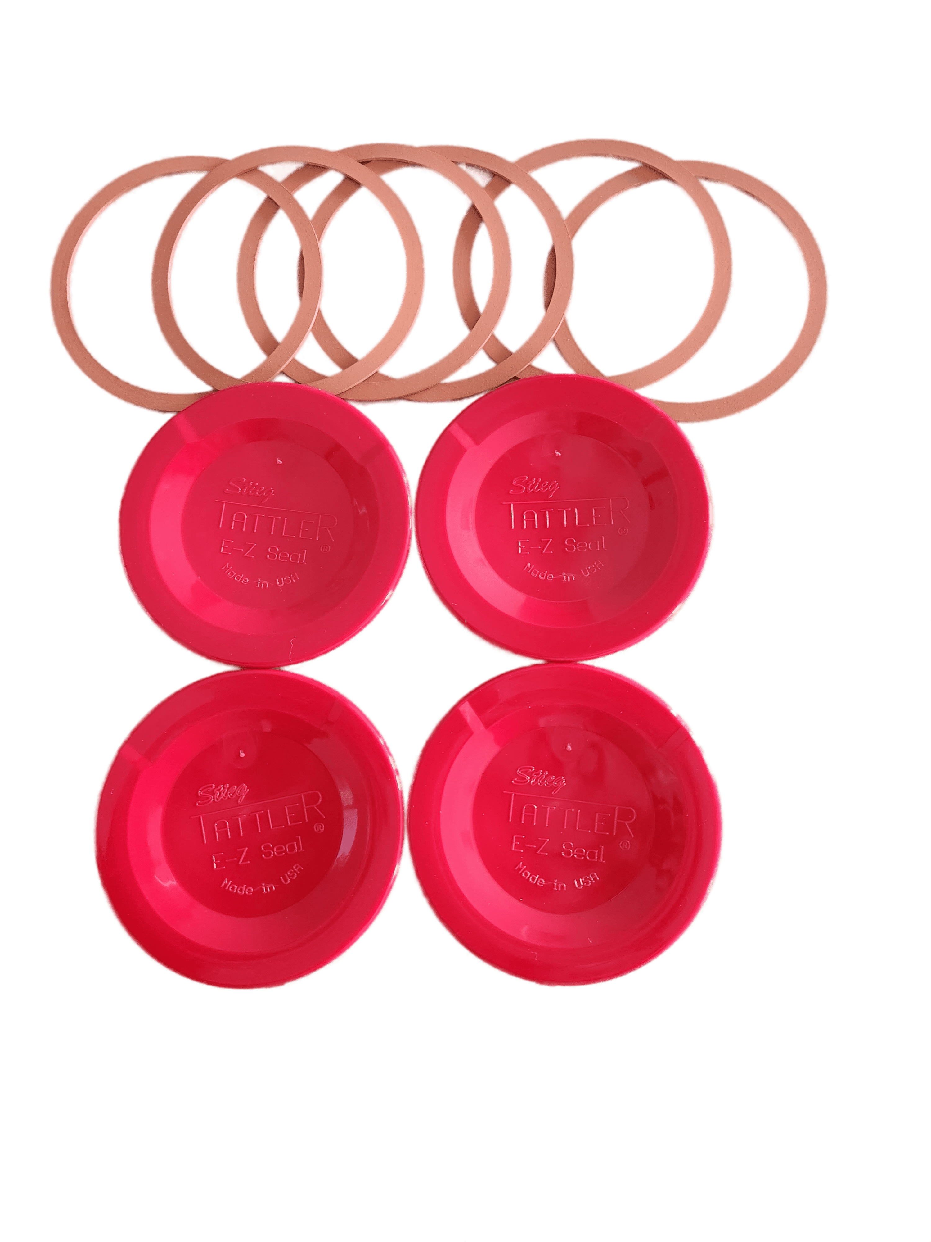 Tattler EZ Seal Reusable Canning Lids 100 Bulk Wide Mouth Lids + 100