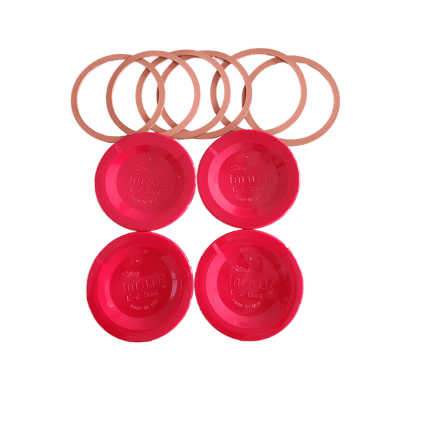 Tattler EZ Seal Reusable Canning Lids 100 Bulk Wide Mouth Lids + 100