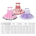 thumbnail image 4 of IBTOM CASTLE Baby Girls Gingham Tutu Dress Sequin Strawberry Cow Print Butterfly Princess Birthday Party Dresses with Headband 2PCS Outfit 12-18 Months Red - Strawberry, 4 of 8