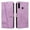Purple, variant on Flip Case for Samsung Galaxy A20S, 360 Degree Protection Shockproof PU Leather Wallet Phone Cover, Kickstand and 3 Card Slots, Red